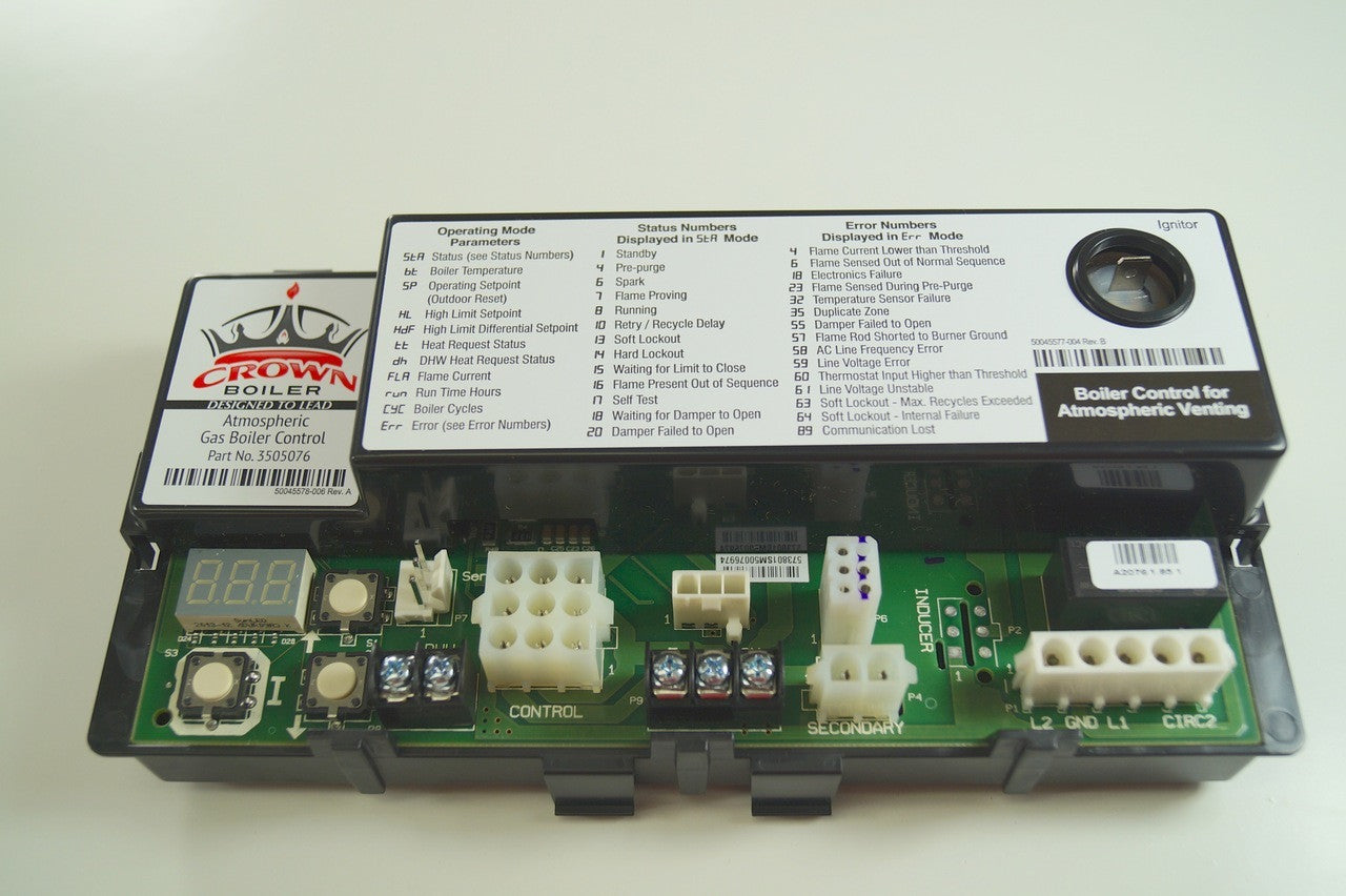 Crown 3505076 Atmospheric Integrated Boiler Controller