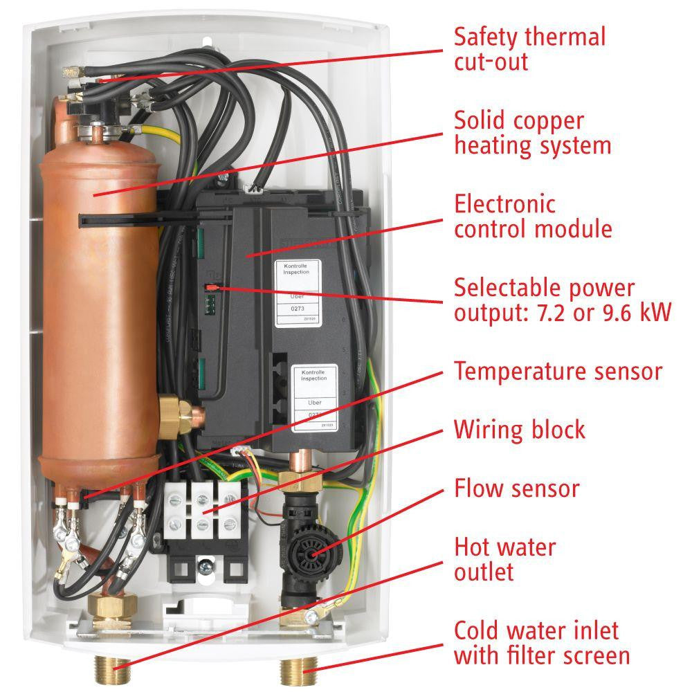 Stiebel Eltron DHC-E 8/10 Point of Use Tankless Electric Water Heater w/ Setpnt