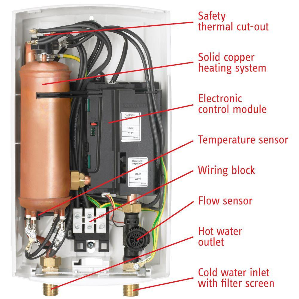 Stiebel Eltron DHC-E 12 Point of Use Tankless Electric Water Heater w/ Setpnt