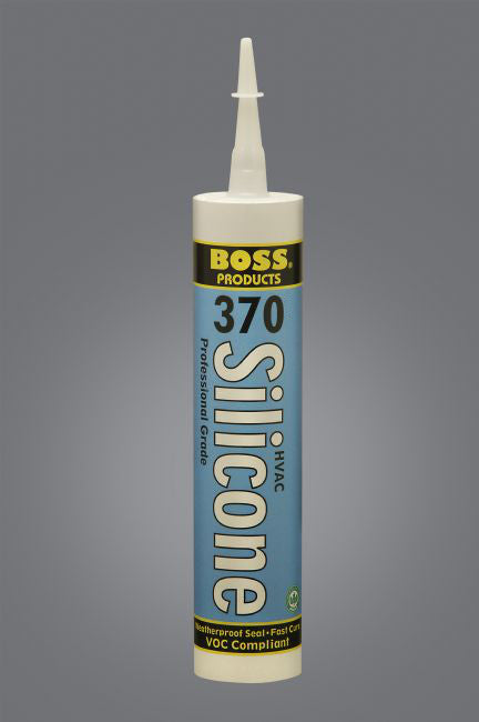 Boss 370 Black HVAC Caulk Silicone Sealant 10.3 oz cartridge