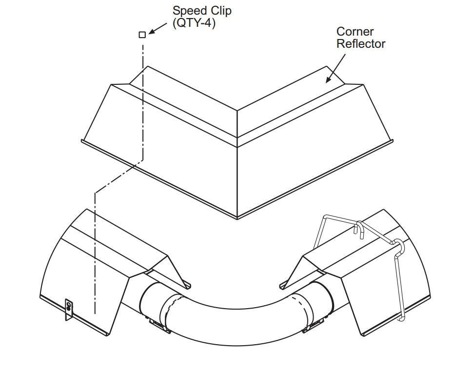 Sunstar 43342000 Corner Reflector Corner Reflector, for SIS or SPS series