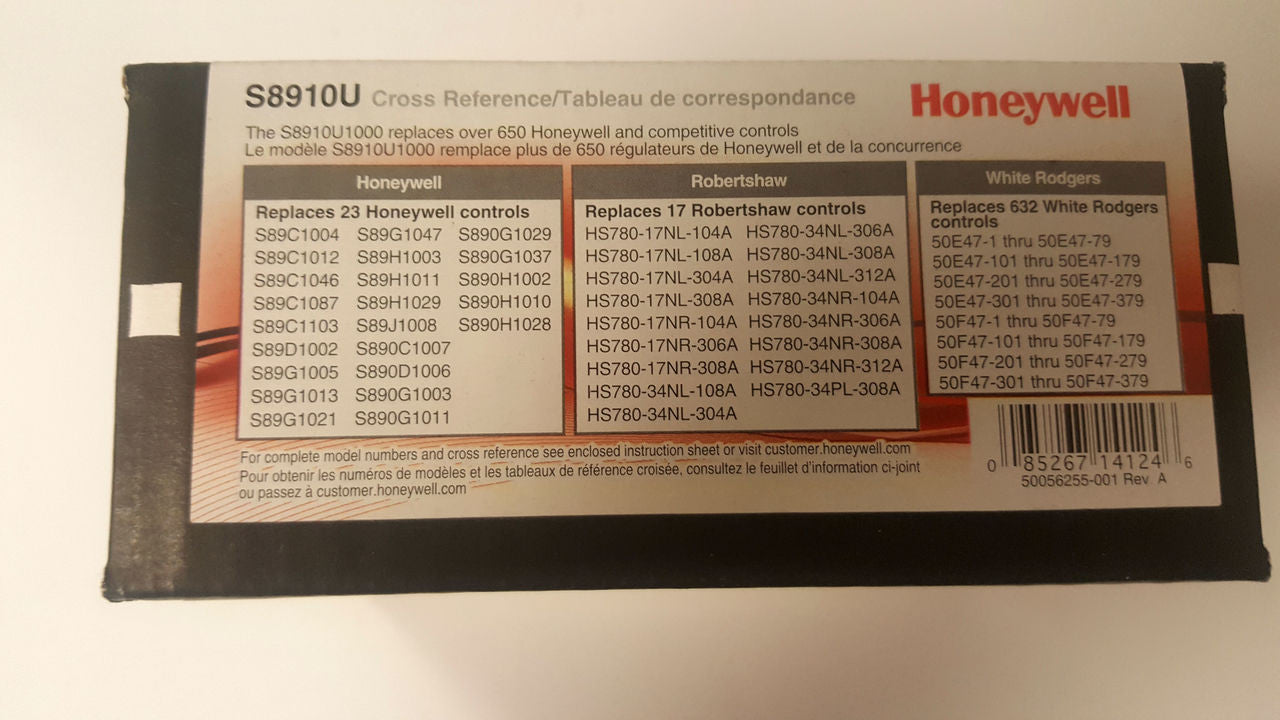 Honeywell S8910U3000 Universal Igniter HSI 24VAC 120V