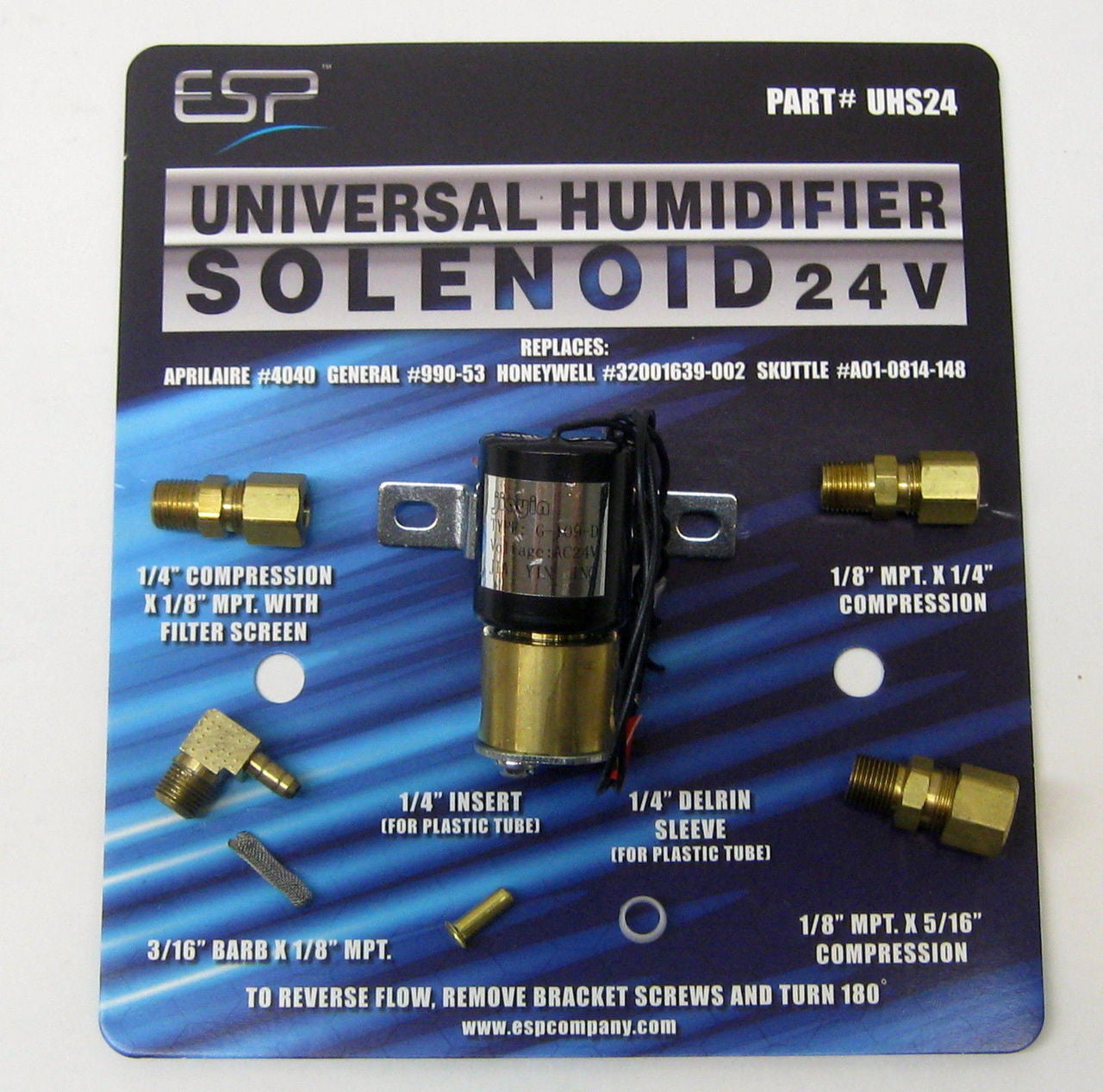 Universal Humidifier Solenoid Valve 24V
