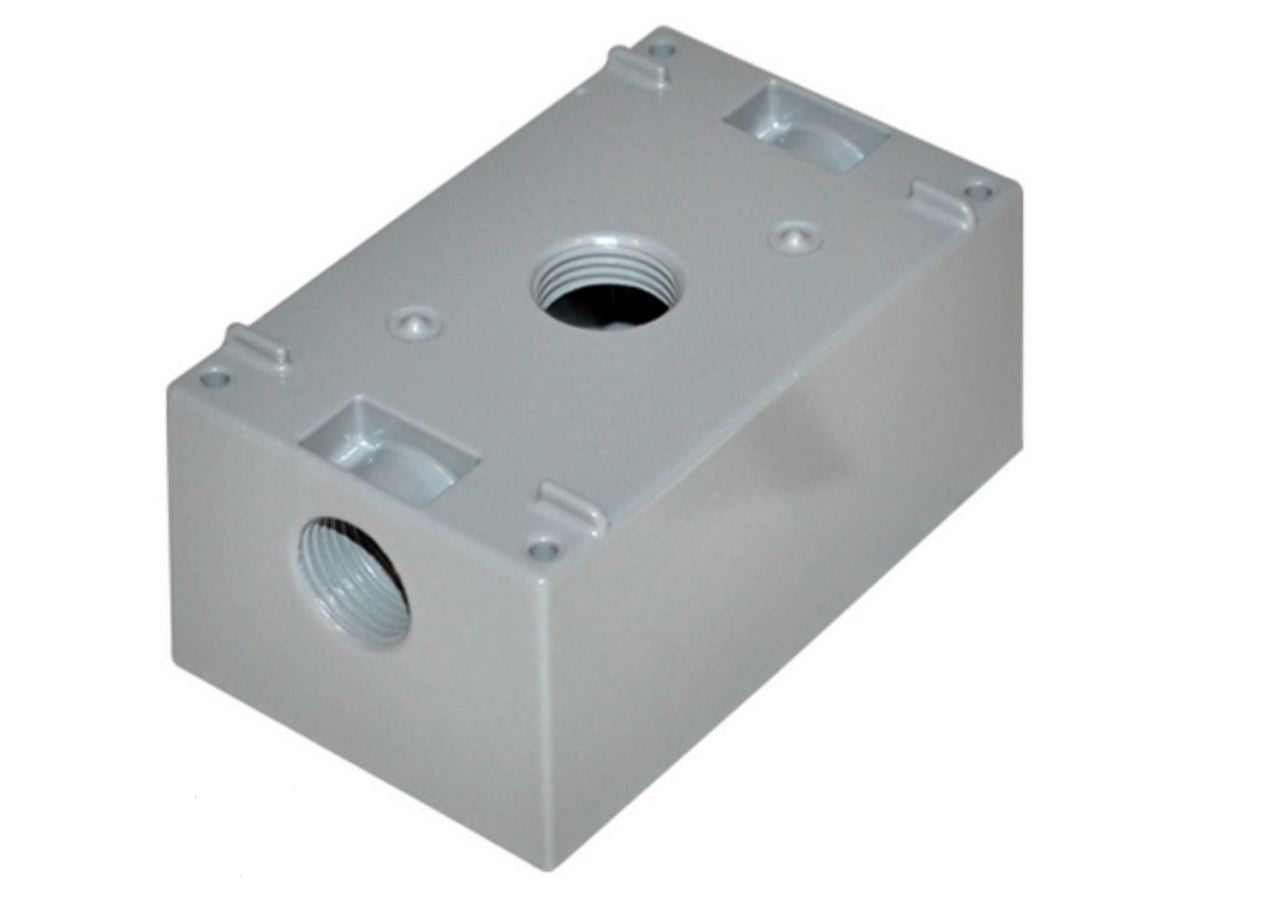 MARS 85901 One Gang Weatherproof Outlet Box w/3 1/2 holes