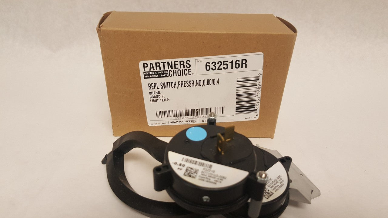 Nordyne 632516R Dual Pressure Switch NO 0.80/0.4