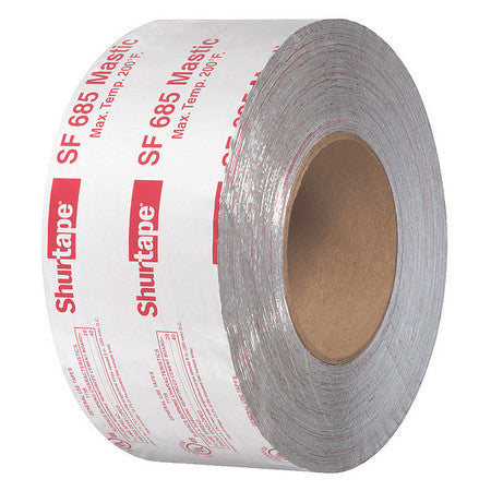 Shurtape SF 685 ShurMASTIC Butyl Foil Tape, 3in x 100ft