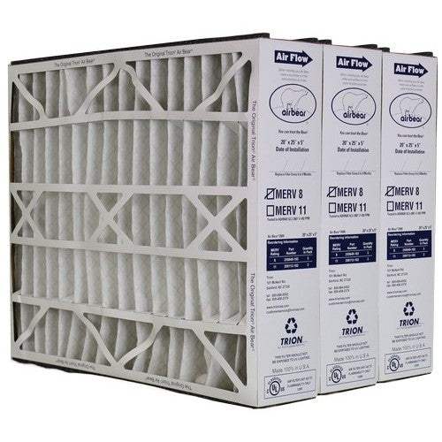 3 Trion Air Bear 20x25x5 Genuine Air Cleaner Filters
