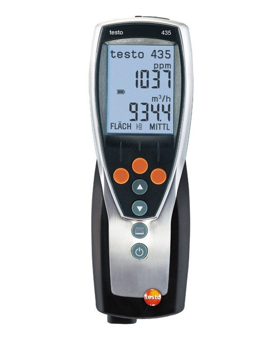 Testo 400563 4355 IAQ Meter Kit with Memory and Pitot Probe with 435-4 Meter