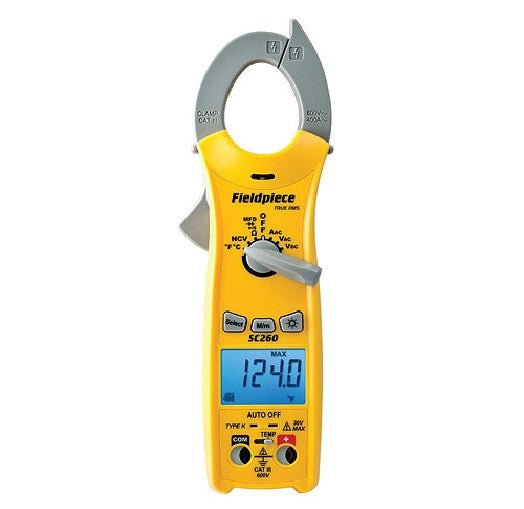 Fieldpiece SC260 Compact Clamp Meter- True RMS & Magnet