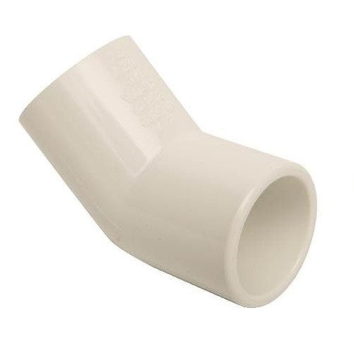 2 PVC S40 Slip x Slip 45 Elbow