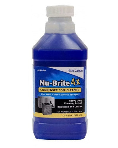 Nu Calgon 4291-90 Nu-Brite 4X Condenser Coil Cleaner Concentrate