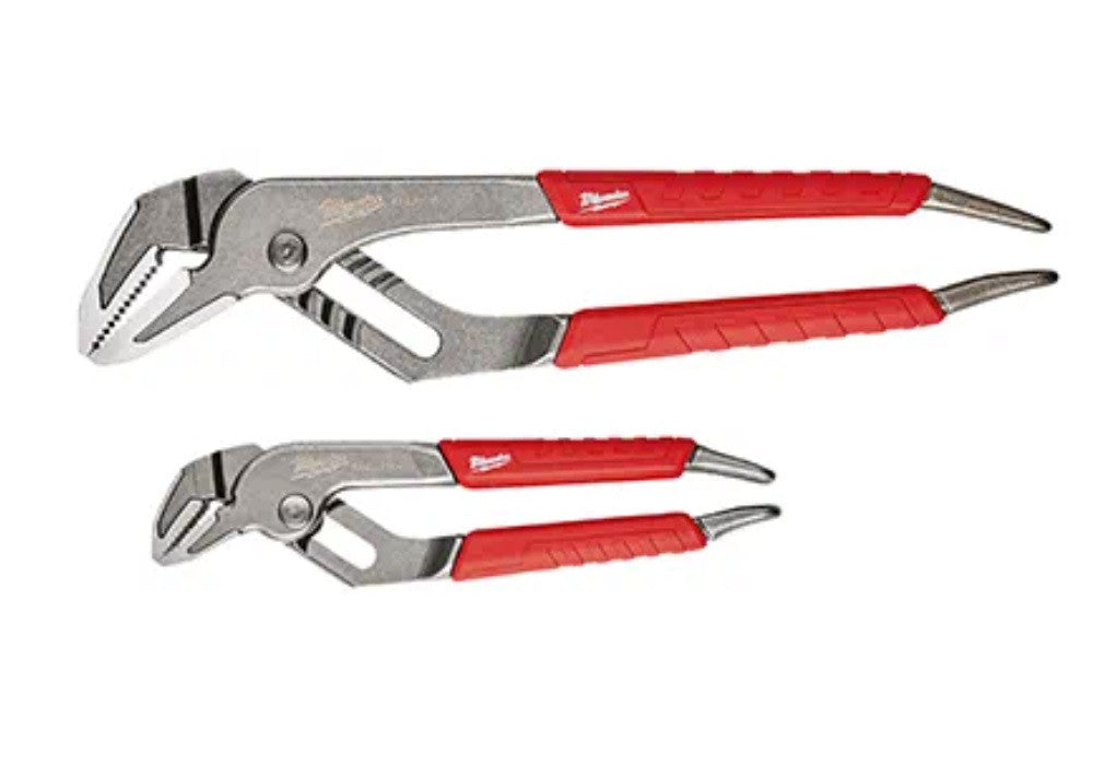 Milwaukee 6in & 10in Comfort Grip Straight Jaw Pliers Set 48-22-6330