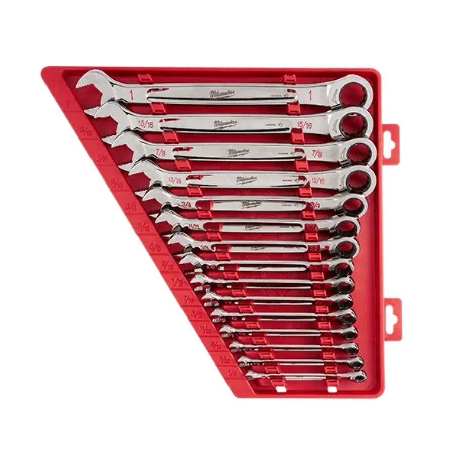 Milwaukee 15pc Ratcheting Combination Wrench Set - SAE 48-22-9416
