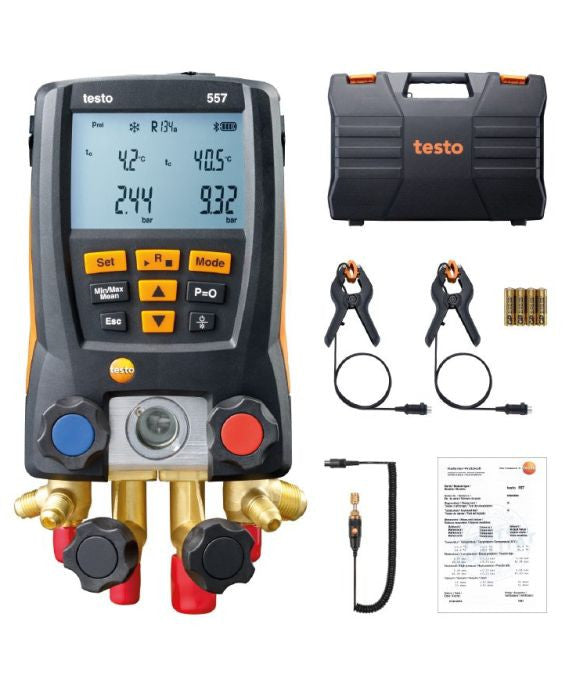 Testo 557 4 Valve Bluetooth Digital Manifold Kit 0563 1557