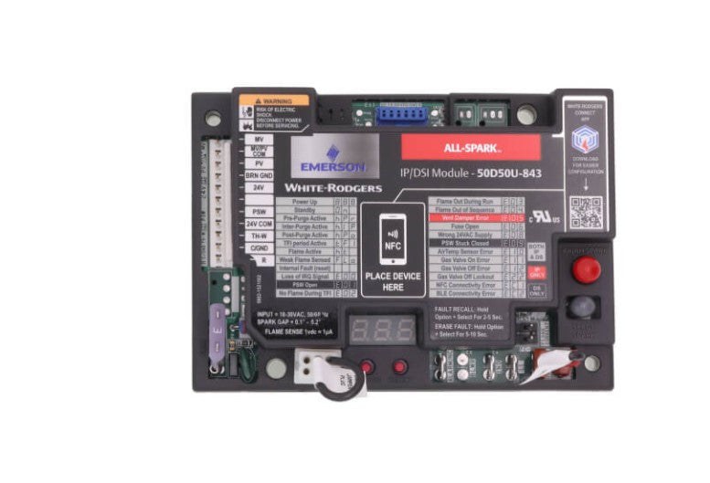 White Rodgers 50D50U-843 Universal Single Stage HSI Integrated Furnace Control Kit