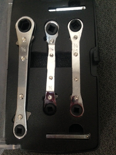 MA-Line MA-RRWBK Reversible Refrigeration Ratchet Wrench Bit Kit