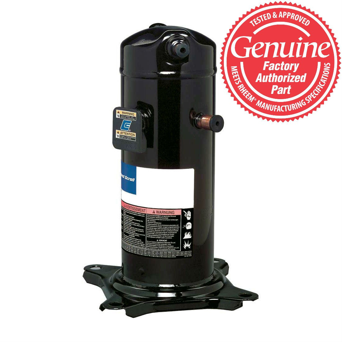 Rheem 55-102045-28S Scroll Compressor 51k BTUH R410A 460V Three Phase