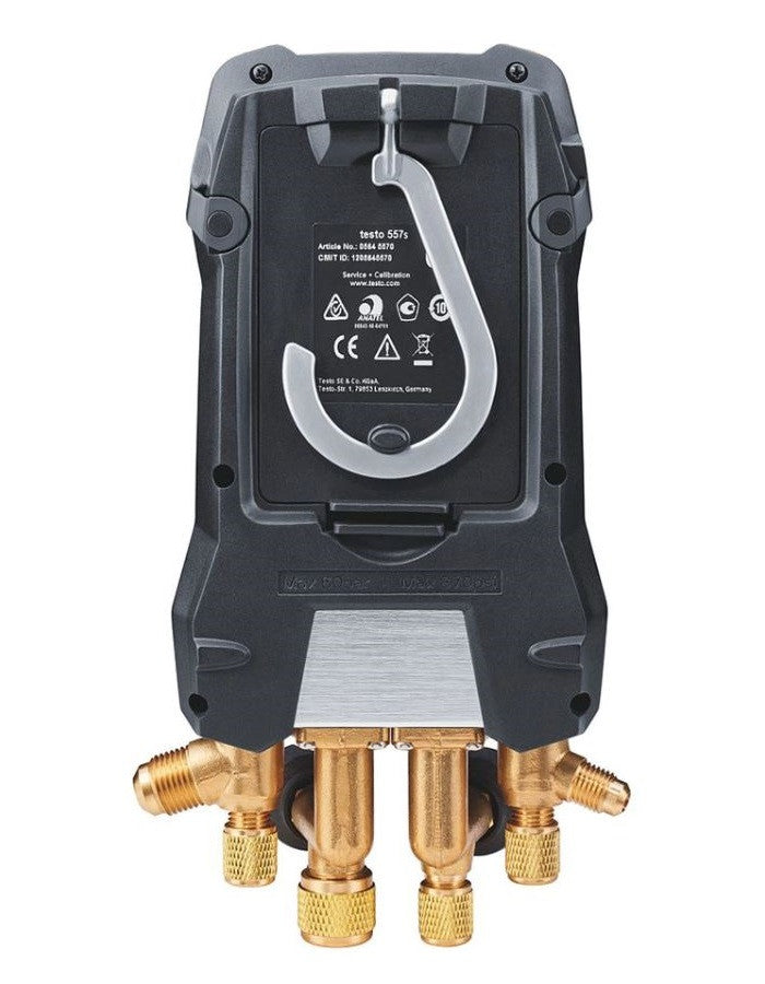 Testo 557s Smart Digital Manifold, Wireless Temp Probes, Vacuum, Hoses and Case