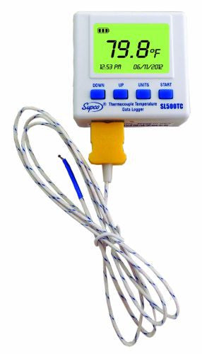 Supco SL500TC Thermocouple Temperature Data Logger w/LCD