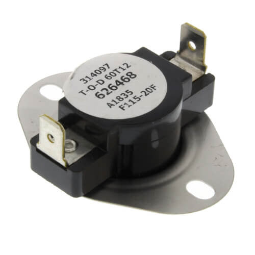 Nordyne 626468R Fan Control Limit Switch F115-20F 115-95 Deg
