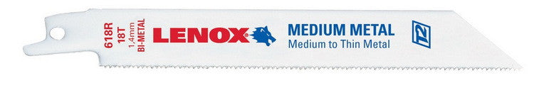 Lenox 20566-618R 6" 18TPI Reciprocating Saw Blade 5 pk