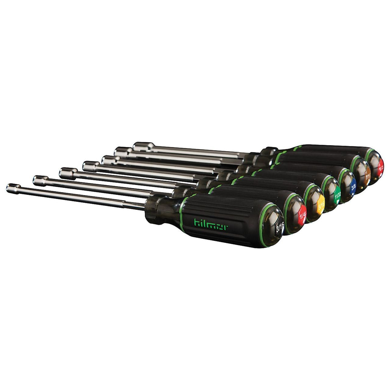 Hilmor 1839075 Set of 7 Magnetic Nut Drivers 6" Shaft