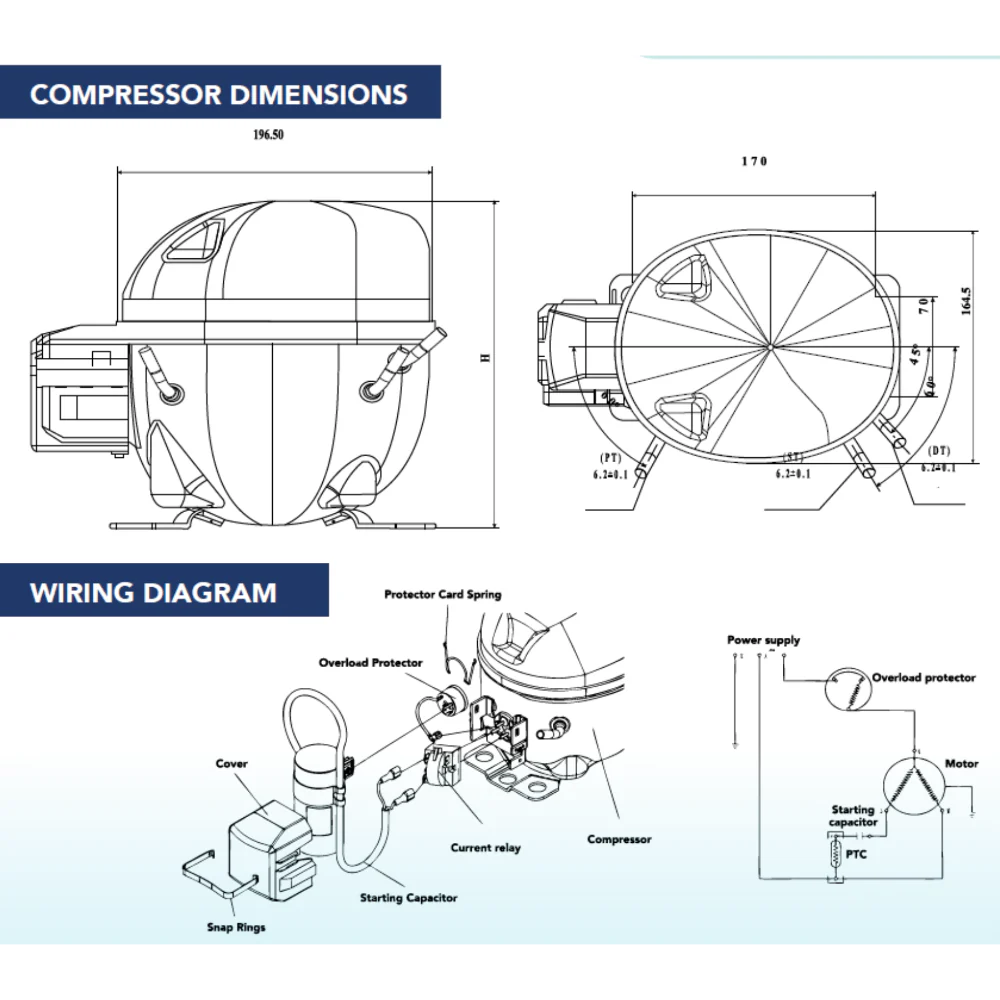 GENESIS-SC91-1 RERIGERATION COMPRESOR 1/2 R134A LBP 115V/1/60HZ