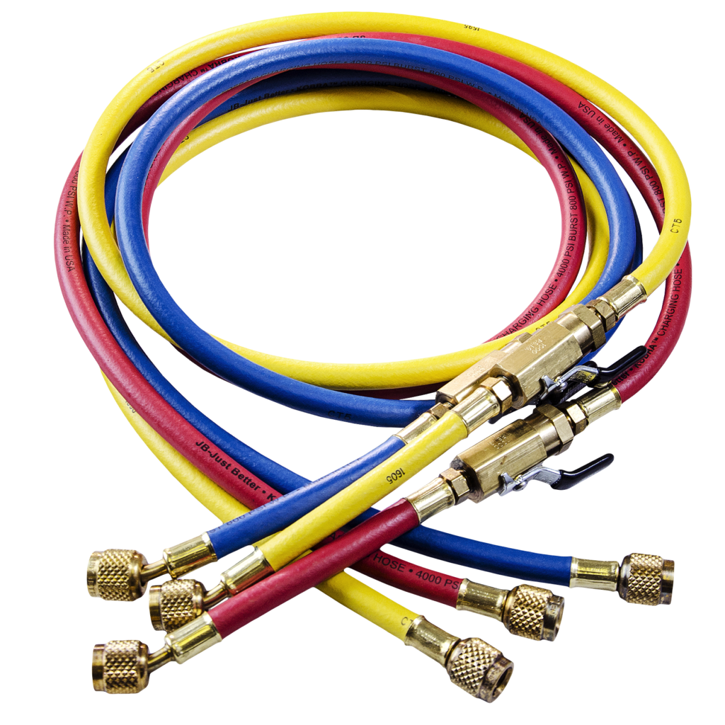 JB CCLV-36 Hose set w/ Ball Valve Shut Off 36 In