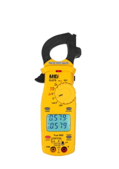 UEI DL579 True-RMS Dual Display 600A HVAC/R Clamp Meter w/ Temperature & Capacitance