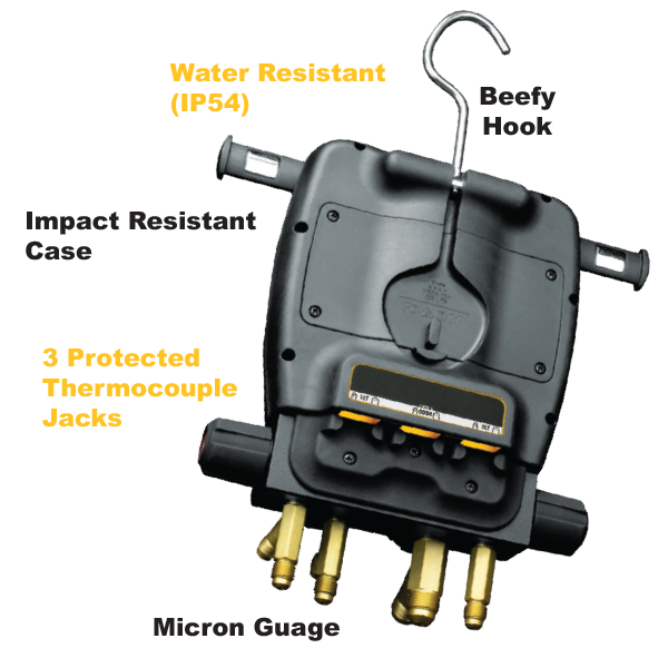 Fieldpiece SM480V 4-Port Wireless Manifold w/Micron Gauge