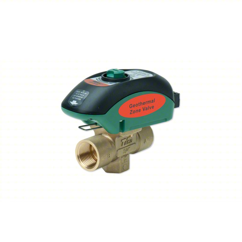 Taco V075T2G2ZA024Q4A2 Zone Valve, 2 Way, NC, 3/4 In NPT