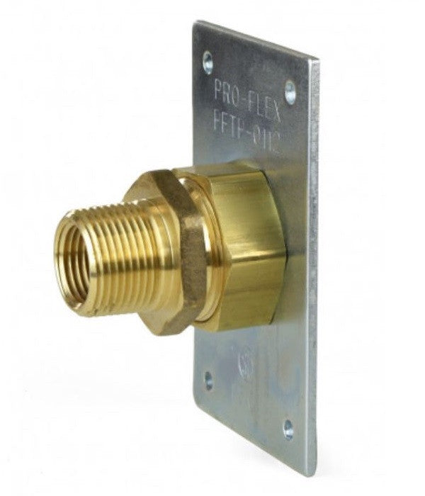 Pro Flex PFST-34 Termination Plate w/ 3/4" MIP (1/2" FIP) x 3/4" CSST Male Adapter Fitting