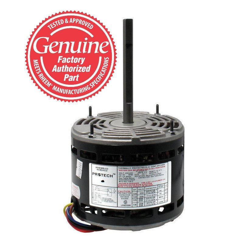 Blower Motor 1/4 HP 1075 RPM 3 SPD 208/230-1-60