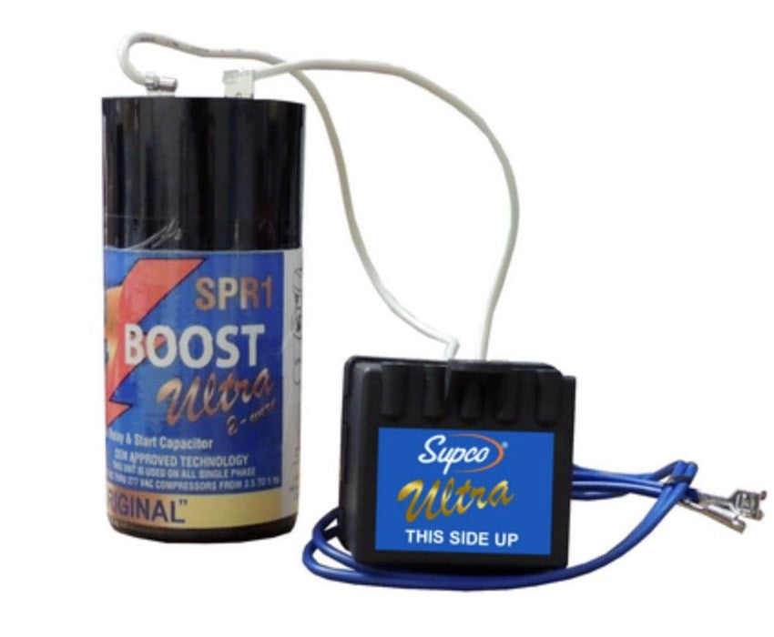 Supco SPR1 Ultra Super Boost Potential Relay and Start Capacitor 3.5 to 5 HP