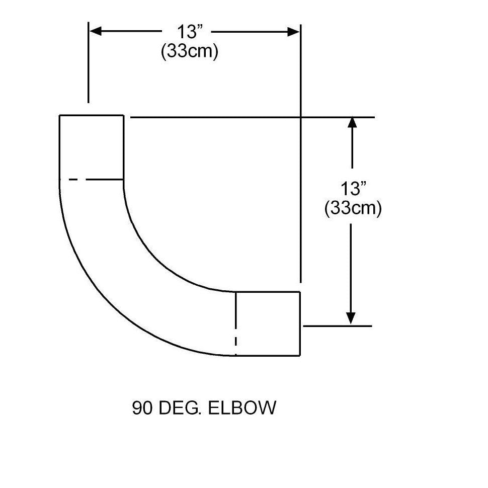 Sunstar 43208010 SIS/SPS Radiant Heater 90 Degree Elbow