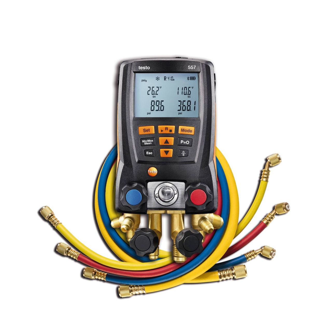 Testo 557 Digital Manifold Kit with Bluetooth and 4 Hoses