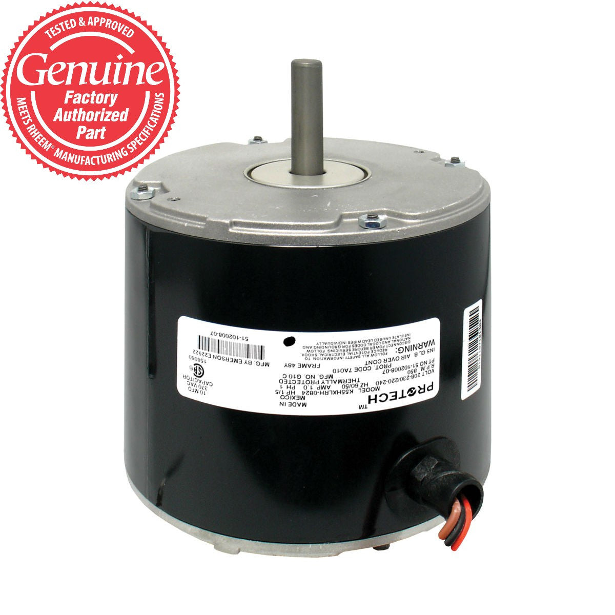 Rheem Rheem Ruud 51-102500-04 Condenser Fan Motor 1/5HP