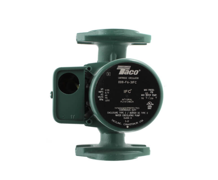 Taco 008-F6-3IFC Cast Iron Circulator Pump with IFC