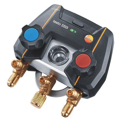 Testo 550i App Operated Manifold with Wireless Temp Probes, Vacuum Probe and Case