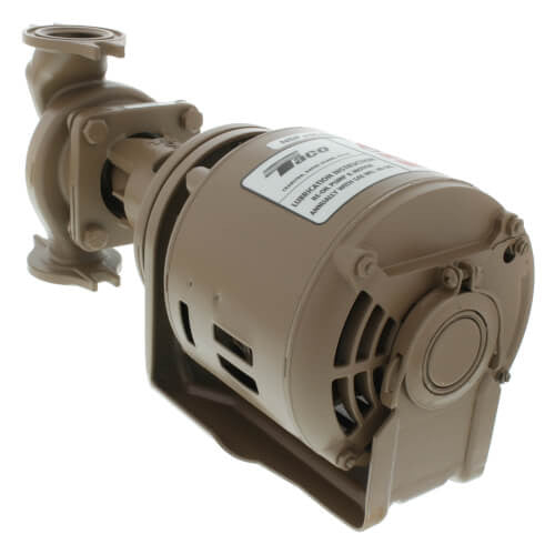 Taco 110 Stainless Steel Three-Piece Circulator Pump, 1/12 HP