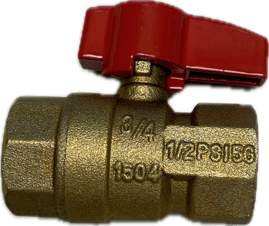 Charman 822 Gas Ball Valve 3/4 FXF