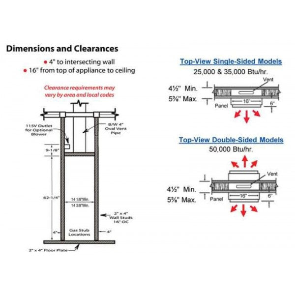 Williams 3509821 Monterey Plus+ Furnace 35K BTU Propane TVent SS