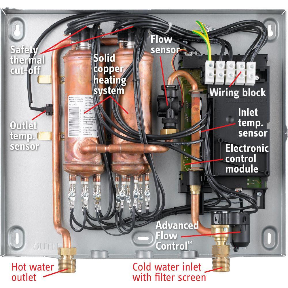 Stiebel Eltron Tempra 24+ Tankless Electric Water Heater w/ Digital Setpoint