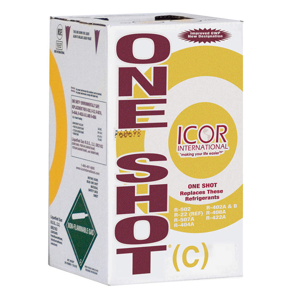 One Shot Refrigerant 24lb R-502 R-402A/B R-408A R-404A R-507