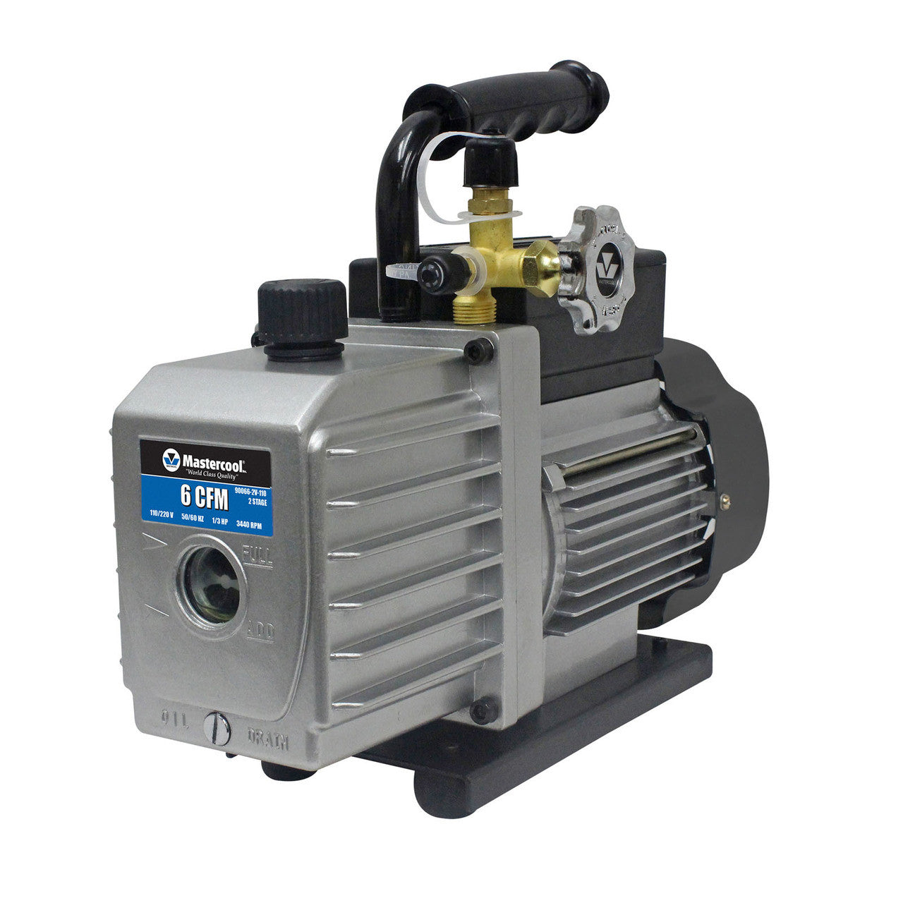 Mastercool 90066-2V-110 Vacuum Pump Two Stage 6 CFM