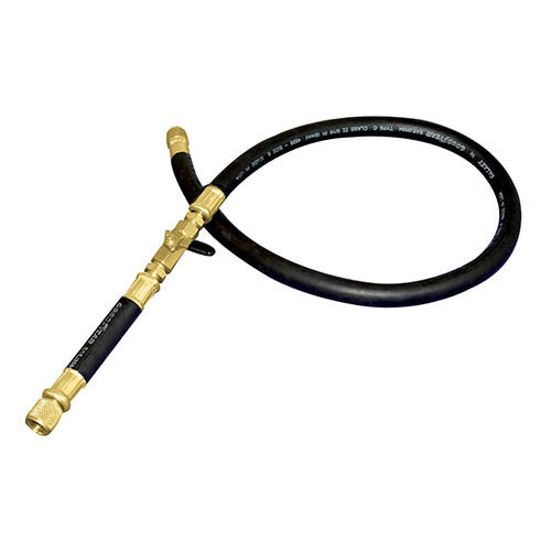 Mastercool 94260 60" 3/8" SAE Repl Black Hose w/ Ball Valve