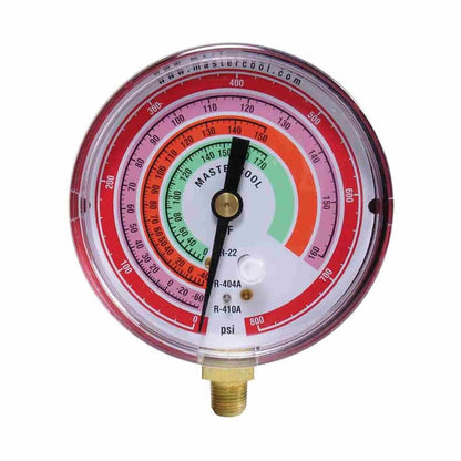 Mastercool 58803 3 1/8? Gauge R410A R22 R404A Refrigerant Scale High Side High