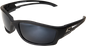 Edge Eyewear TSK21-G15-7 Kazbek Black Safety Glasses w/ Polarized G-15 Lens