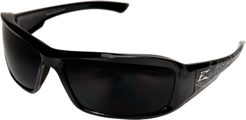 Edge Eyewear XB116-K Brazeau Black Shark Safety Glasses w/ Smoke Lens