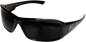 Edge Eyewear XB116-K Brazeau Black Shark Safety Glasses w/ Smoke Lens